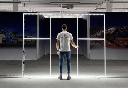 Marco mural de exposición LED Marco mural de exposición LED