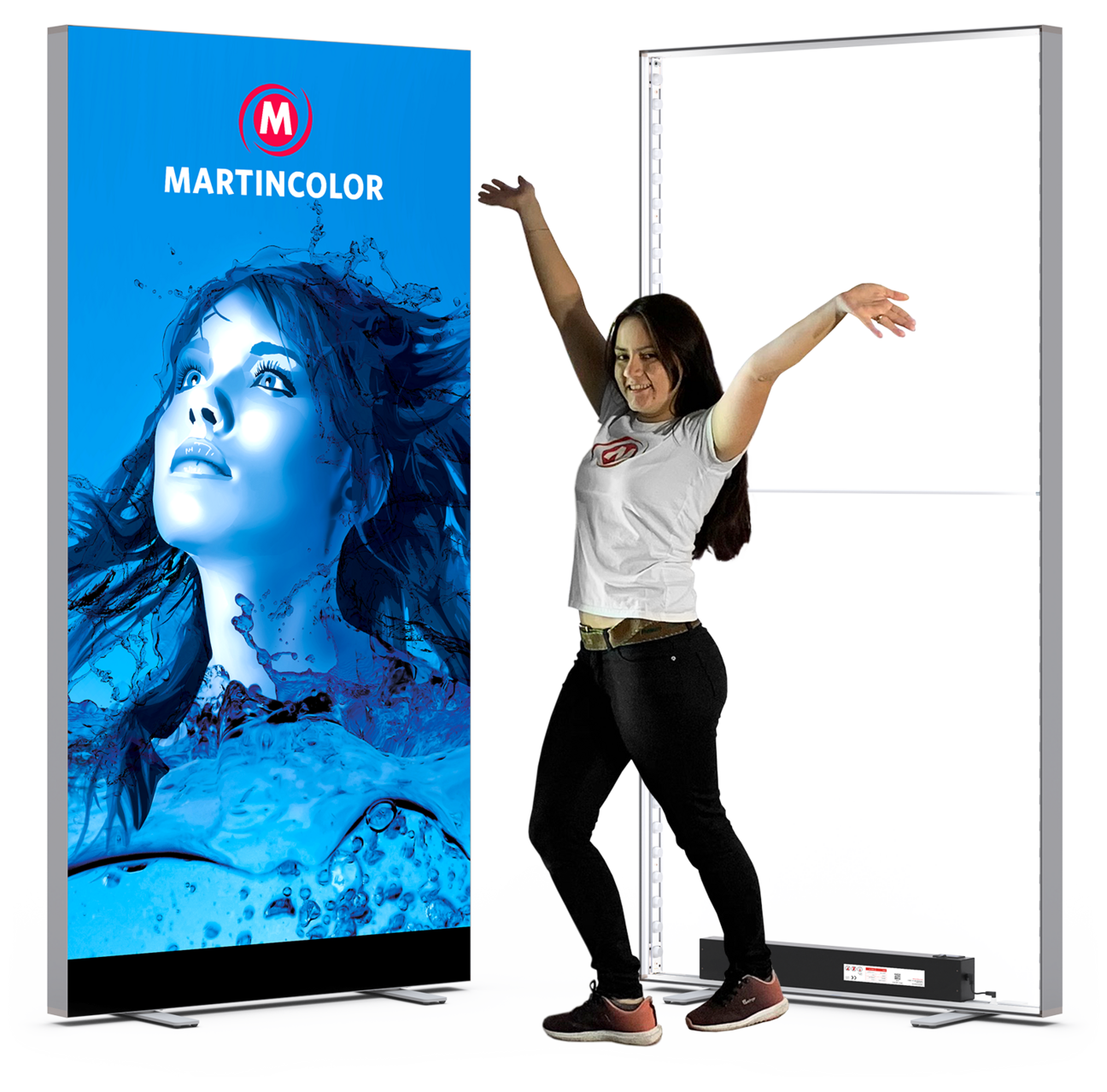 Leuchtkasten als Raumteiler Leuchtkasten als Raumteiler