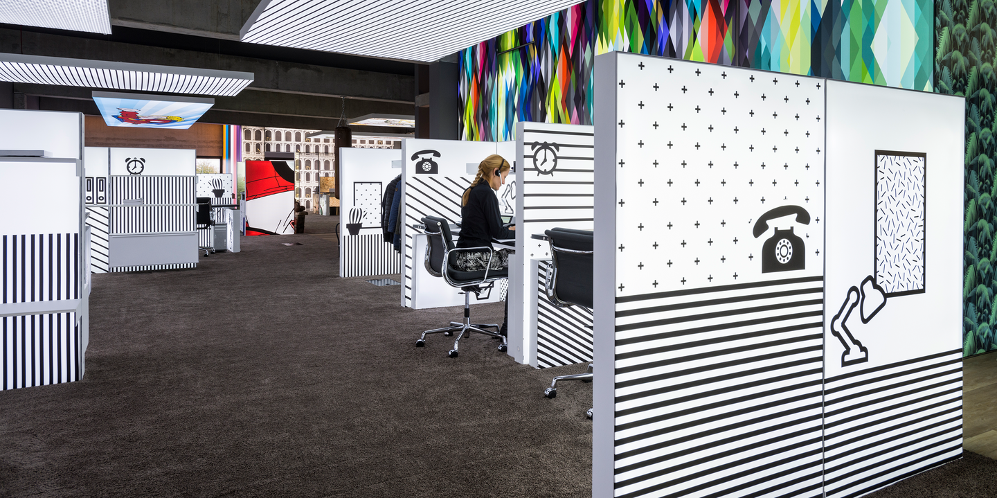 Lightbox as a room divider