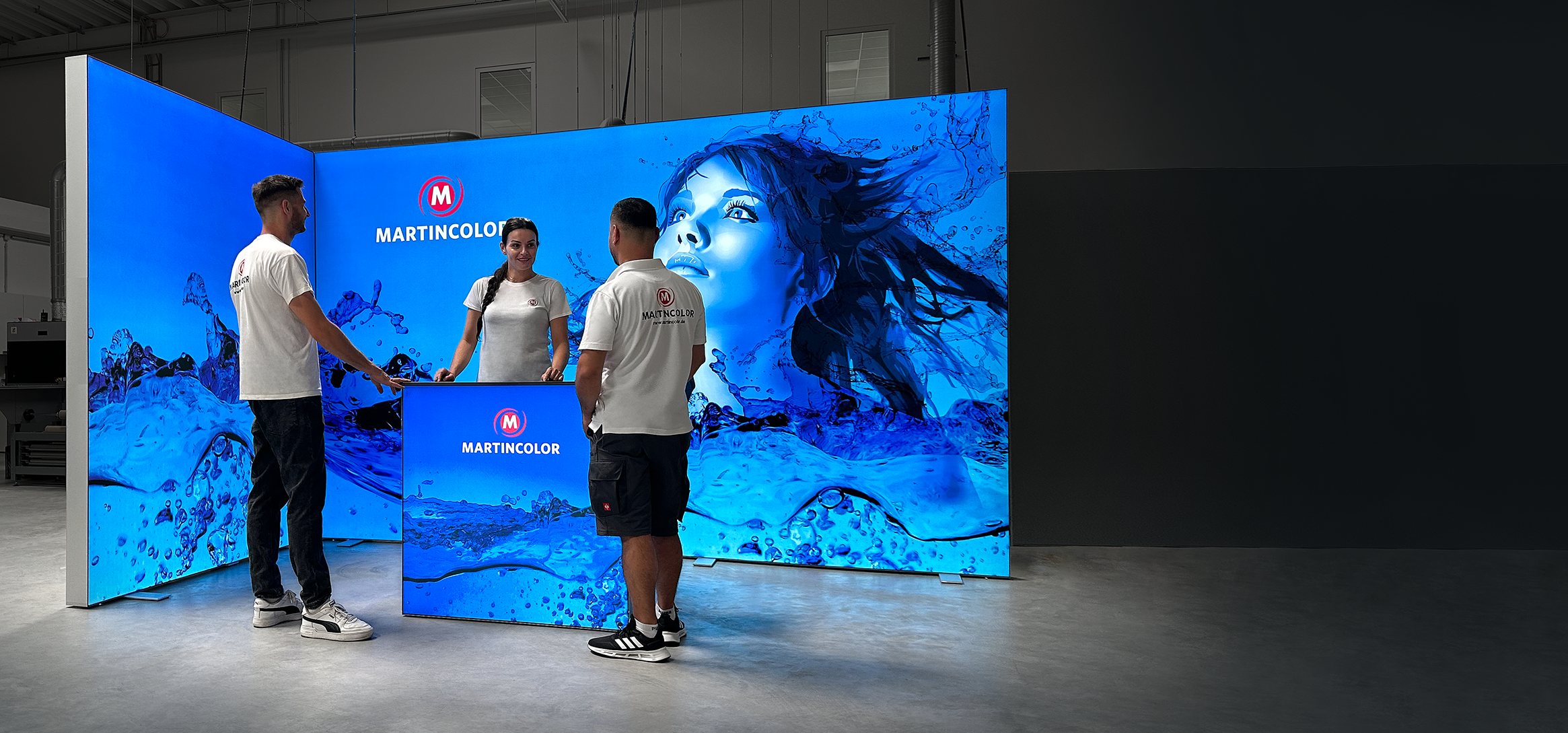 Lightbox as an exhibition wall