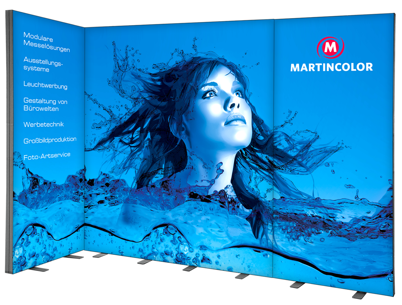 Caja de luz como pared de exposición Caja de luz como pared de exposición