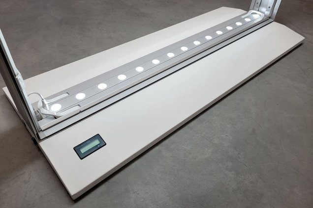 Raumteiler LEDs im Rahmen Raumteiler LEDs im Rahmen